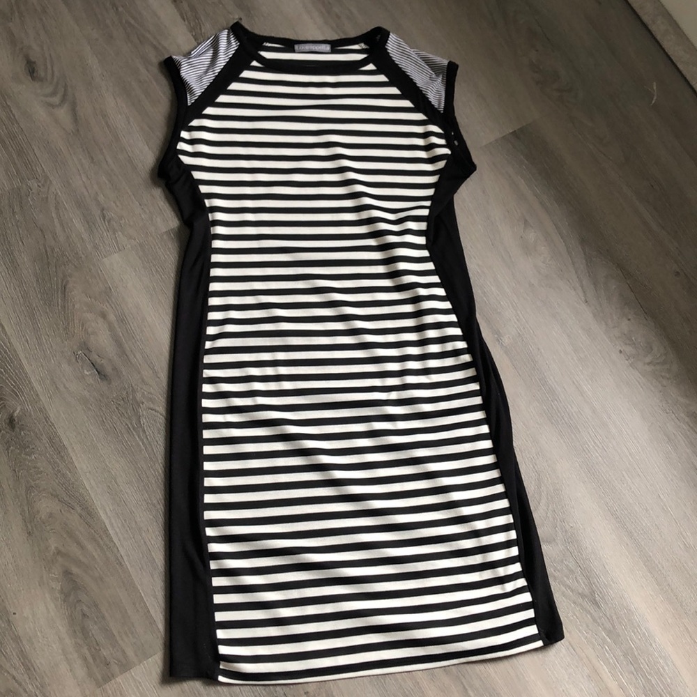 Black and White striped Loveapella dress